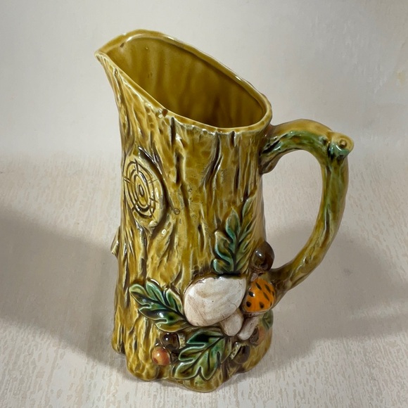Rustic Yellow Tree Trunk Pitcher